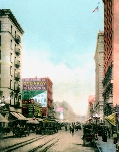 Spring Street, Los Angeles, Californien, USA, omkring 1900-tallet af Unbekannt