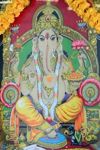 Sri Tende Yuttapani-templet. Ganesh. Maleri. Ho Chi Minh City. Vietnam af Unbekannt