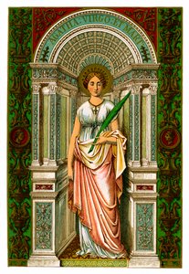 St Agatha, jomfru og martyr, 1886 af Unbekannt