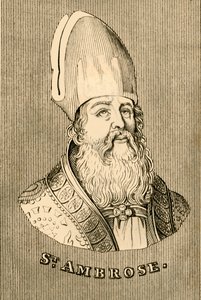 St. Ambrosius, ca. 340-397, 1830