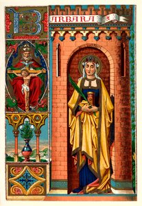 Sankt Barbara, 1886 af Unbekannt