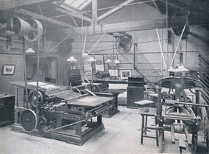 St. Bride Foundation School. Bogtryksmaskinrum, 1917 af Unbekannt