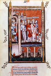 St Denis er vist martyrerne, 1317 af Unbekannt