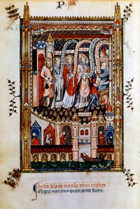 St Denis taget til Sisinnius, 1317 af Unbekannt