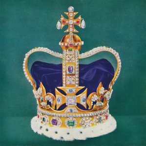 St. Edwards Crown, 1937. af Unbekannt