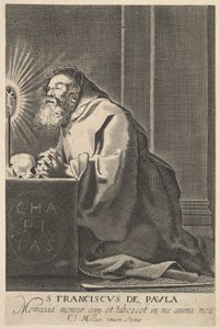 St. Francis de Paul, efter 1627. af Unbekannt