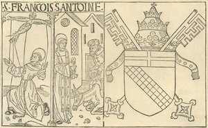 Sankt Frans af Assisi og Antonius af Padua, 1915. af Unbekannt