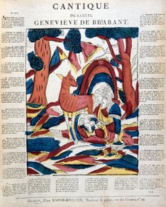 St Genevieve af Brabant i skoven, 1800-tallet af Unbekannt