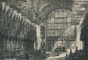 St. Georges Chapel: The Choir, Looking East, 1895 af Unbekannt