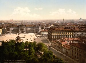 St. Isaacs Square, Skt. Petersborg, Rusland, c1890-c1905 af Unbekannt