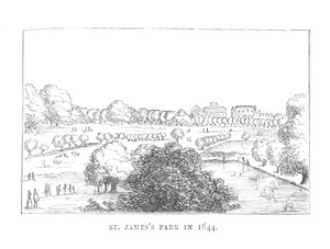 St. James Park i 1644, c1870 af Unbekannt