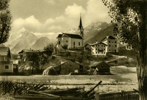 St Margarets Church, Kaprun, Østrig, c1935. af Unbekannt