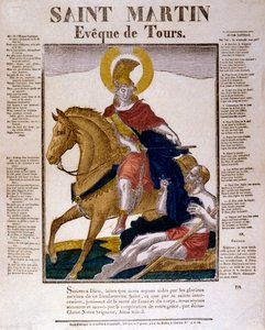 St Martin af Tours, 4. århundrede 19. århundrede af Unbekannt