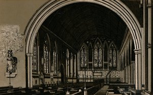 St. Nicholas Kirke, interiør, c1880. af Unbekannt