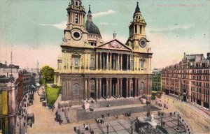St. Pauls Cathedral, London, c1905 af Unbekannt