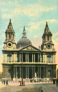 St. Pauls Cathedral, London, c1910. af Unbekannt