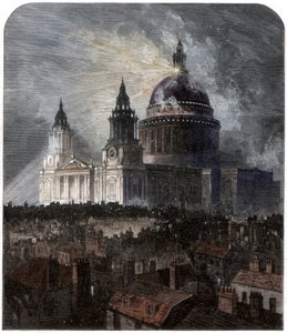 St Pauls Cathedral på Thanksgiving Day, 1872 af Unbekannt
