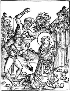 St Stephen, første kristne martyr c36 1493 af Unbekannt