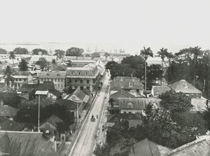 St Vincent Street, Port of Spain, Trinidad, 1895. af Unbekannt