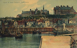 Stade & Inner Harbour, Folkestone, slutningen af det 19.-begyndelsen af det 20. århundrede af Unbekannt