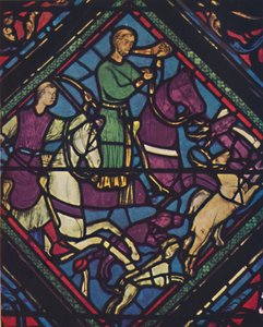 Farvet glas - Chartres Cathedral, 13. århundrede, c1950. af Unbekannt
