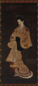 Stående figur af en pige, Edo-periode, 1700-tallet. af Unbekannt