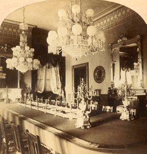 State Dining Room, Presidents Mansion, Washington, D.C., U.S.A., c1900. af Unbekannt