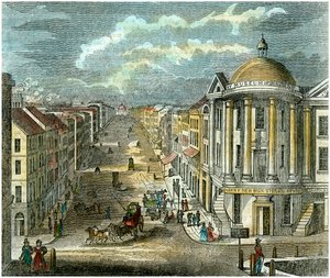 State Street, Albany, New York, USA, c1835 af Unbekannt
