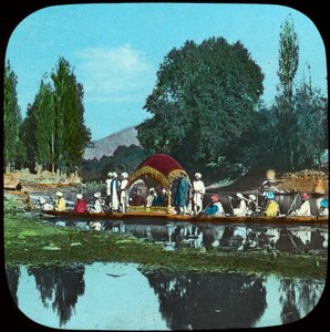 Statspram på Apple Tree Canal, Indien, slutningen af det 19. eller begyndelsen af det 20. århundrede af Unbekannt