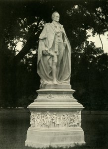 Statue af Lord Curzon i Grounds of Victoria Memorial Hall, 1925. af Unbekannt