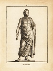 Statue af den romerske gud Jupiter af Unbekannt