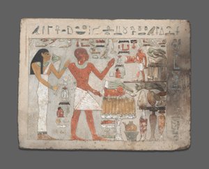 Stela af Amenemhat og Hemet, Egypten, Mellemriget, tidligt dynasti 12 omkring 1956-1877 fvt. af Unbekannt