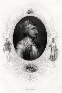 Stephen, den sidste normanniske konge af England, 1860 af Unbekannt
