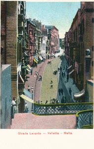 Strada Levante - Valletta - Malta, c1900 af Unbekannt