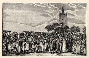 Stralau Fish Parade, ca 1865. af Unbekannt