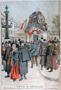 Strasbourg-statue, Place de la Concorde, Paris, 1904 af Unbekannt