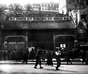 Gadescene, Hong Kong, 1900 af Unbekannt