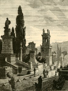 Street of the Tombs i Athen, restaureret, 1890. af Unbekannt