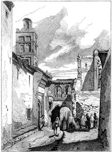 Gadebillede i Tlemcen, Algeriet, c1890 af Unbekannt