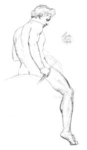 Studie for Cimabues Madonna, 1899 af Unbekannt