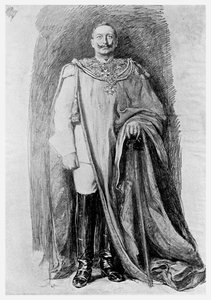 Studie til emaljeportrættet af kejser Wilhelm II af Tyskland, 1901 af Unbekannt