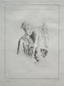 Study of Heads, 1700-tallet. af Unbekannt
