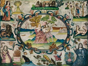 Stubværksbillede, jakobsk periode, c1615 af Unbekannt