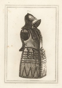Dragt af sort morion eller arquebus rustning af Unbekannt