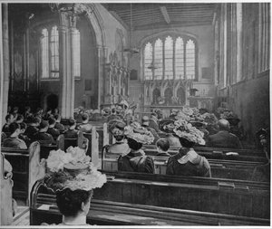 Søndag morgen gudstjeneste i Church of St Peter ad Vincula, London, c1903 1903 af Unbekannt