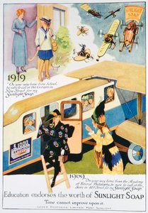 Sunlight sæbeannonce, 1919 af Unbekannt
