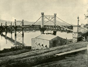 Hængebro, over Fitzroy, 1901. af Unbekannt