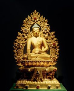 Svaraghosa-Raja (?) / Skulptur, 18. Jhdt. af Unbekannt