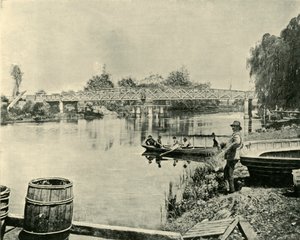 Svingbroen over Latroben, 1901. af Unbekannt