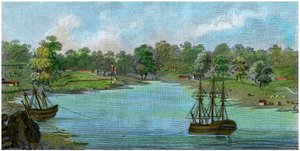Sydney Cove, New South Wales, Australien, 20. august 1788 c1885 af Unbekannt